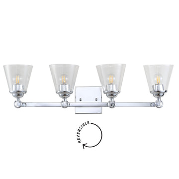 Marion Hurricane Metal/Glass Vanity